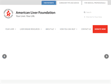 Tablet Screenshot of liverfoundation.org