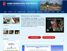 Tablet Screenshot of liverfoundation.in